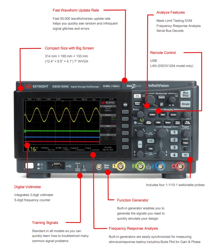 Serial Bus Options for InfiniiVision X-Series Oscilloscopes