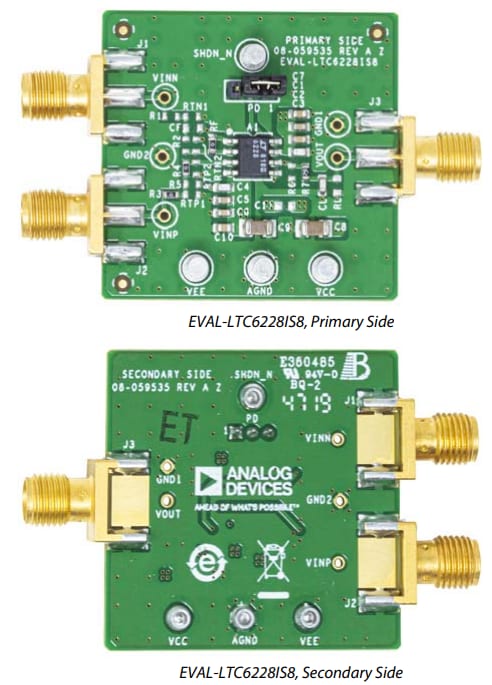 Analog Devices Inc. EVAL-LTC6228IS8 Eval Board Analog Devices Inc. EVAL-LTC6228IS8 Eval Board