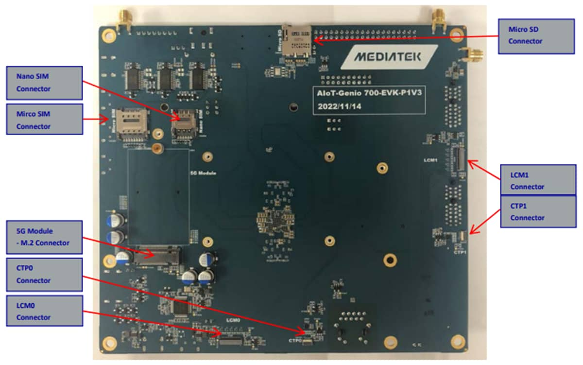 Genio 700 (MT8390) Edge-AI IoT Evaluation Kit - MediaTek | Mouser